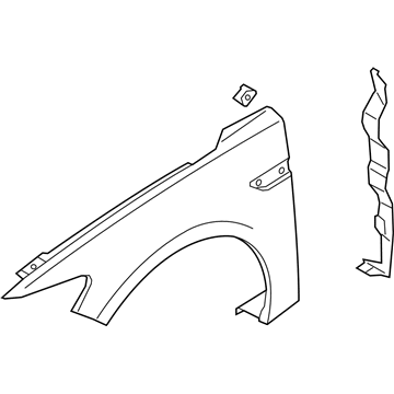 Ford GD9Z-16005-A Fender, Front Passenger Side GD9Z-16005-A Ford Fender, Front Passenger Side Illustration 1 of 1