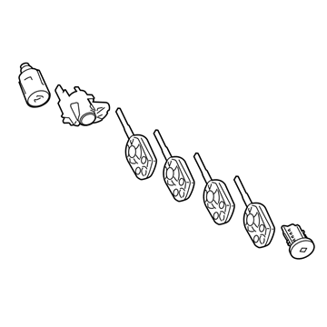 Ford KT1Z-6122050-R Lockset - Complete Vehicle