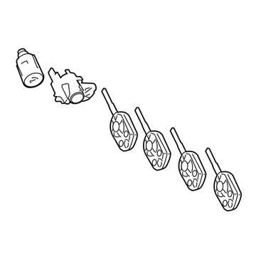 Ford KT1Z-6122050-X Lockset - Complete Vehicle