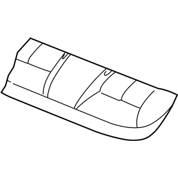 Mercury 1F1Z-5463804-CAA Cover Assembly - Rear Seat