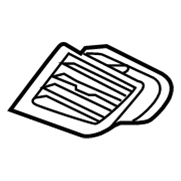 EA1Z-19893-AA Ford Louver, Black, Driver Side Illustration 1 of 1