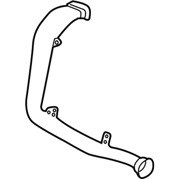 BA1Z-19E630-E Ford Defroster Duct, Passenger Side Illustration 1 of 1