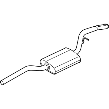 Ford CV6Z-5230-CJ Muffler Assembly - Centre And Rear