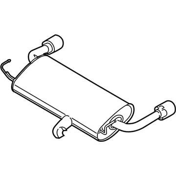 Ford CV6Z-5A289-D Muffler Assembly - Rear