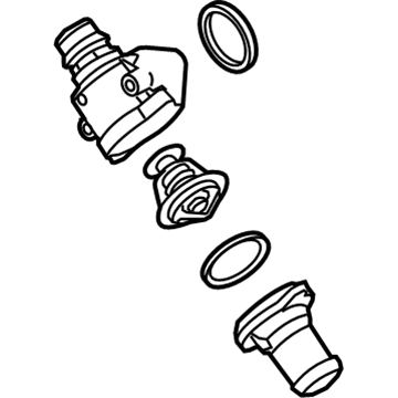 Ford BR3Z-8A586-N Connection Water Outlet