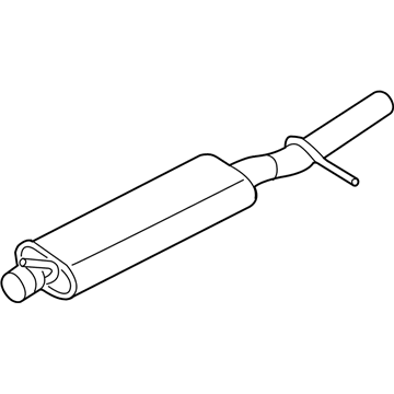 Ford 6F9Z-5230-A Muffler And Pipe Assembly - Rear