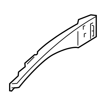 Ford J2GZ-16154-A Upper Rail, Front Passenger Side J2GZ-16154-A Ford Upper Rail, Front Passenger Side Illustration 1 of 1