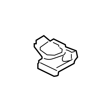 Ford F2GZ-5A098-A Lower Bracket, Front Passenger Side F2GZ-5A098-A Ford Lower Bracket, Front Passenger Side Illustration 1 of 1