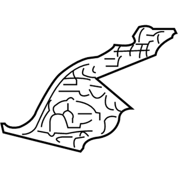 Ford 5G1Z-5445115-AA Gutter Extension, Rear Driver Side 5G1Z-5445115-AA Ford Gutter Extension, Rear Driver Side Illustration 1 of 1