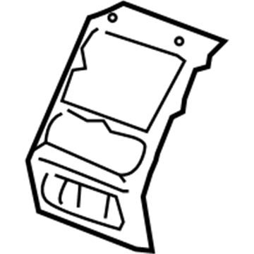 Ford 4L3Z-1504302-AAA Center Bezel 4L3Z-1504302-AAA Ford Center Bezel Illustration 1 of 1