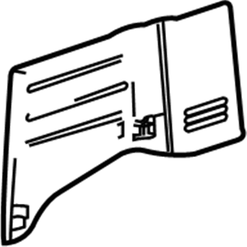 Ford 4L3Z-1504609-AAA Trim Panel, Driver Side 4L3Z-1504609-AAA Ford Trim Panel, Driver Side Illustration 1 of 1