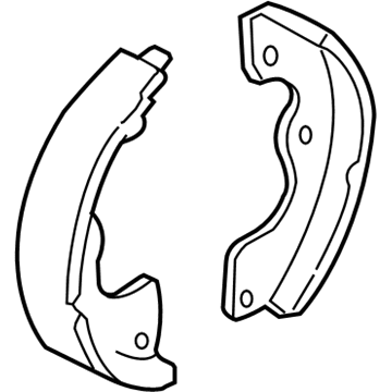 Ford 5L8Z-2A753-AA Shoe And Lining Assembly