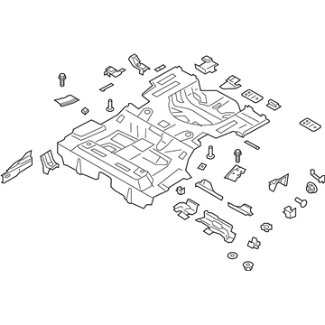 Ford HG9Z-5411360-B Pan Assembly - Floor - Rear