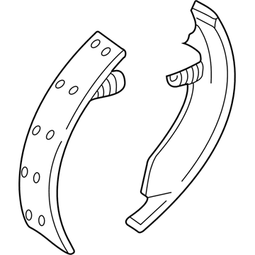 Mercury 2U2Z-2V200-FARM Remanufactured Kit - Brake Shoe And Lining