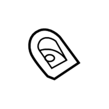7R3Z-63220A51-AC Ford Door Trim Panel Grommet, Charcoal Black, Front Driver Side Illustration 1 of 1