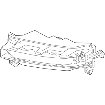Lincoln JL7Z-15200-F Lamp Assembly - Fog - Front
