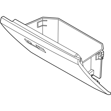 Ford SL7Z-4006024-AA Door Assembly - Glove Compartment SL7Z-4006024-AA Ford Door Assembly - Glove Compartment Illustration 1 of 1