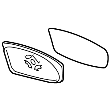 Ford BK3Z-17K707-C Mirror Glass