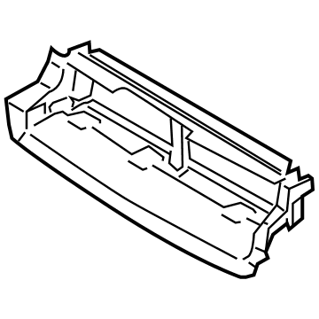 Ford F1EZ-8312-A Upper Deflector, Front F1EZ-8312-A Ford Upper Deflector, Front Illustration 1 of 1
