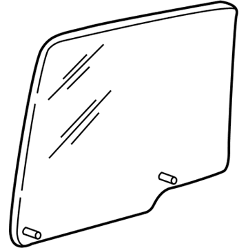 Ford F75Z-7825712-AA Glass And Channel Assembly