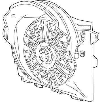 Mercury 3W1Z-8C607-BD Fan And Motor Assembly