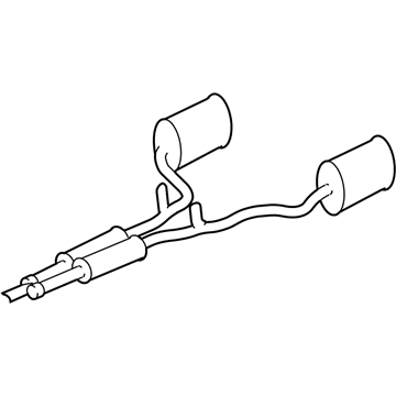 Lincoln 4W4Z-5230-BB Muffler Assembly - Centre