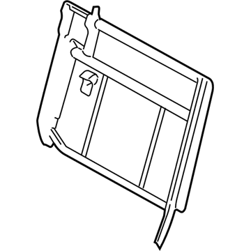 3L1Z-78613A39-DA Ford Seat Back Frame, Rear Driver Side Illustration 1 of 1