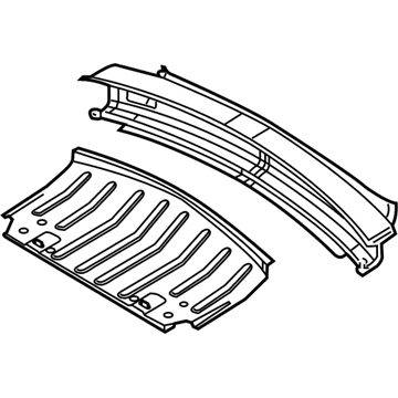 5R3Z-7640310-AA Ford Rear Reinforcement, Center Illustration 1 of 1