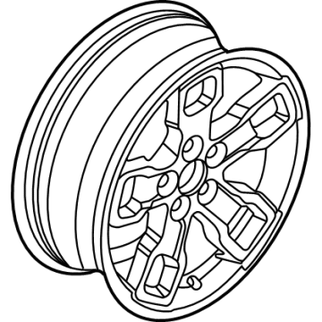 M1PZ-1007-H Ford Wheel Assembly Illustration 1 of 1