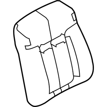 Ford 9L3Z-1564417-FA Cover Assembly - Seat Back
