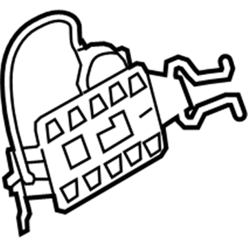 9L3Z-9665500-A Ford Lumbar Adjuster, Passenger Side Illustration 1 of 1