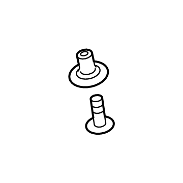 Ford -W711712-S300 Rivet - Plastic