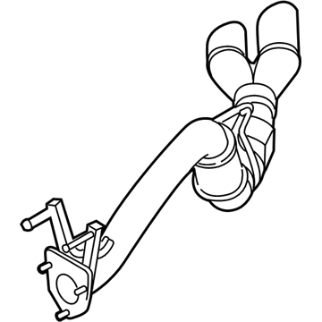 Ford DC3Z-5230-A Muffler And Pipe Assembly - Rear