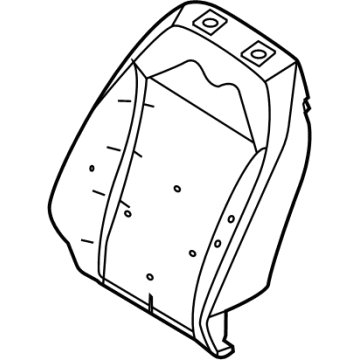 LJ8Z-5864810-D Ford Seat Back Pad Illustration 1 of 1
