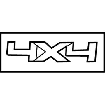 Ford 9L3Z-9925622-EB Decal, Brilliant Silver, Rear 9L3Z-9925622-EB Ford Decal, Brilliant Silver, Rear Illustration 1 of 1