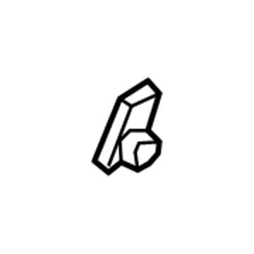 Ford GD9Z-54404B04-A Trunk Lid Bumper, Passenger Side GD9Z-54404B04-A Ford Trunk Lid Bumper, Passenger Side Illustration 1 of 1