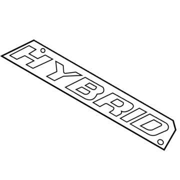 Ford 5M6Z-7842528-AA Name Plate