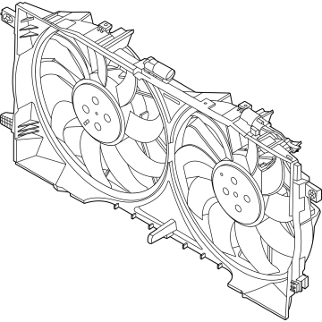 Ford MB3Z-8C607-J Motor And Fan Assembly - Engine Cooling