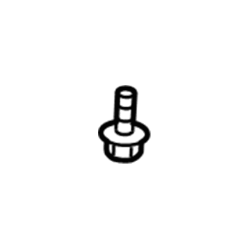 -W702413-S307 Ford Fender Liner Screw, Luxurious Chrome, Front Illustration 1 of 1