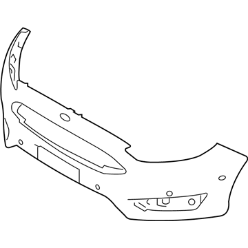 Ford Focus Bumper Cover - F1EZ-17757-CAPTM