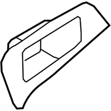 9H6Z-5422620-DC Ford Handle Bezel, Camel, Passenger Side Illustration 1 of 1