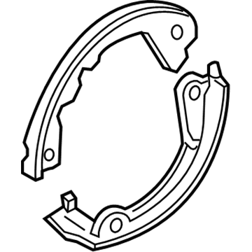 Ford Mustang Parking Brake Shoes - FR3Z-2648-A