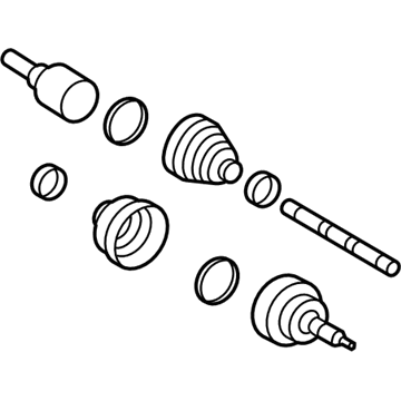 Ford GL3Z-3A427-A Shaft - Front Axle