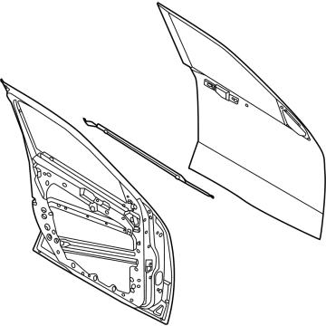 SZ6Z-2620125-A Ford Door Assembly - Front Illustration 1 of 1