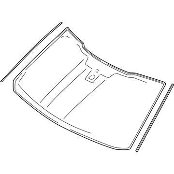 Ford JL3Z-1503100-G Glass - Windscreen