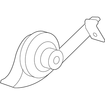 Ford 2W7Z-13800-BA Horn And Bracket Assembly