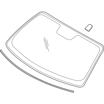 Ford PR3Z-6303100-B Glass - Windscreen