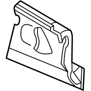Ford F8ZZ-16055-AA Apron Assembly - Front Fender