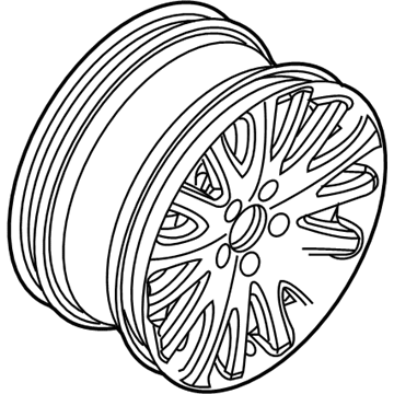 Lincoln 9H6Z-1007-C Wheel Assembly