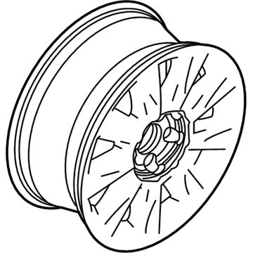 Lincoln 9H6Z-1007-B Wheel Assembly